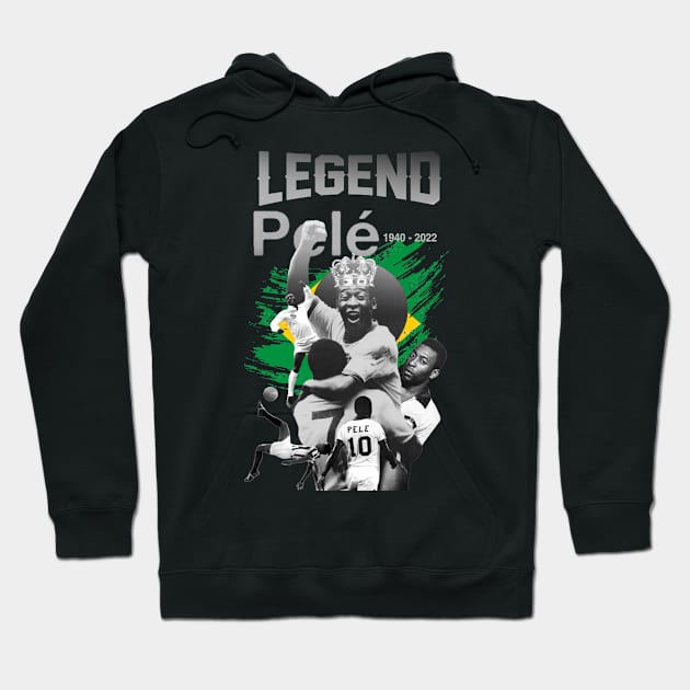 Pelé legend forever Goat Hoodie by danterjad